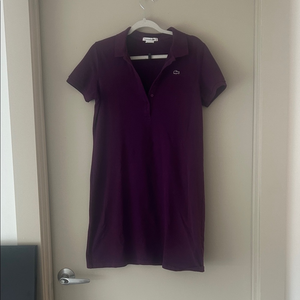 Lacoste Deep Purple Polo Dress
